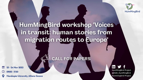 HumMingBird workshop 'Voices in transit: human stories from migration routes to Europe'