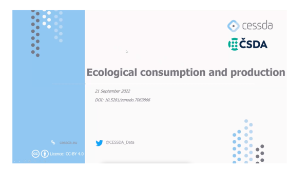Gardening, composting and diet: Data on ecological consumption and production