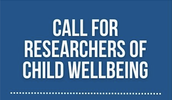 Call for researchers for child and youth wellbeing is open!