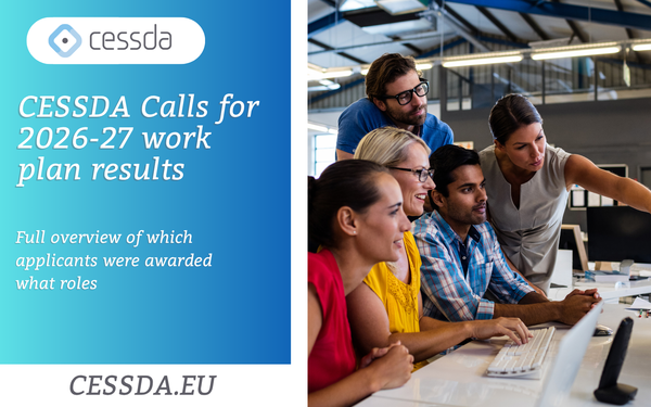 CESSDA Calls for 2026-27 work plan results