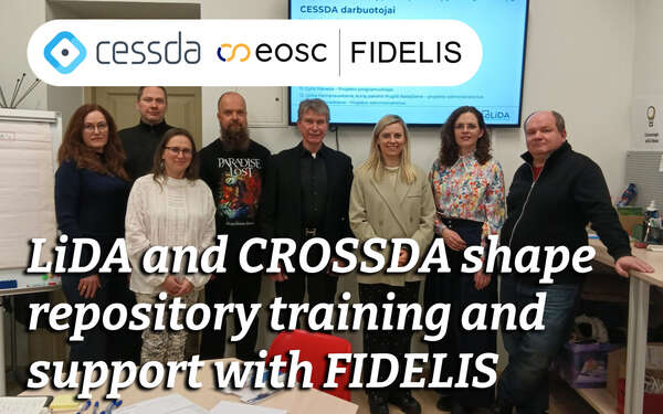 LiDA and CROSSDA shape repository training and support with FIDELIS