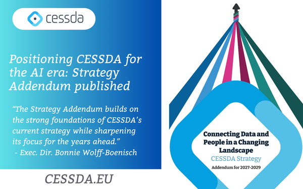 Positioning CESSDA for the AI era: Strategy Addendum published
