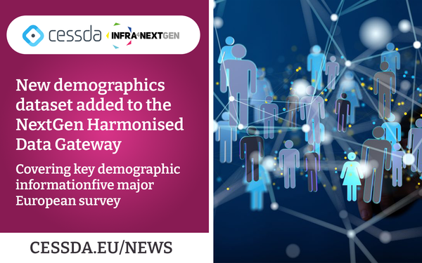 New demographics dataset added to the NextGen Harmonised Data Gateway