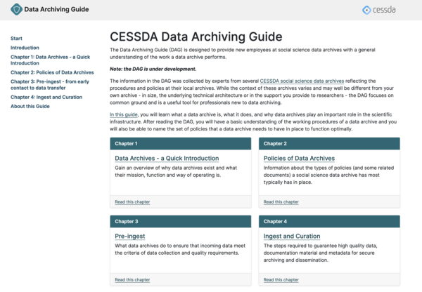 Playing and learning about FAIR Data with the Data Archiving Guide