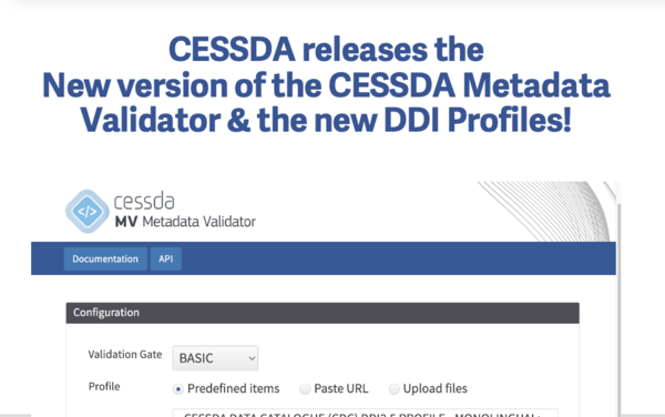 CESSDA releases thenew version of the CESSDA Metadata Validator & the new DDI Profiles!